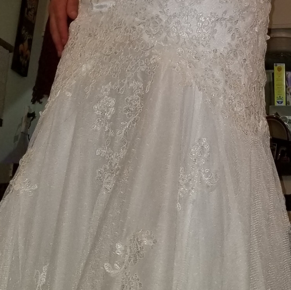 👰👗Lace Trumpet/Mermaid Wedding Dress - Picture 4 of 9